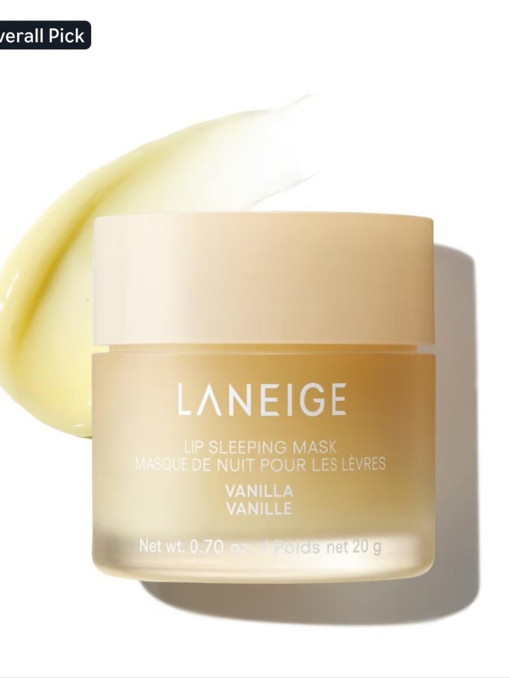 LANEIGE Vanilla Lip Sleeping Mask - Nourishing Night Treatment (Vanilla -unopen)
